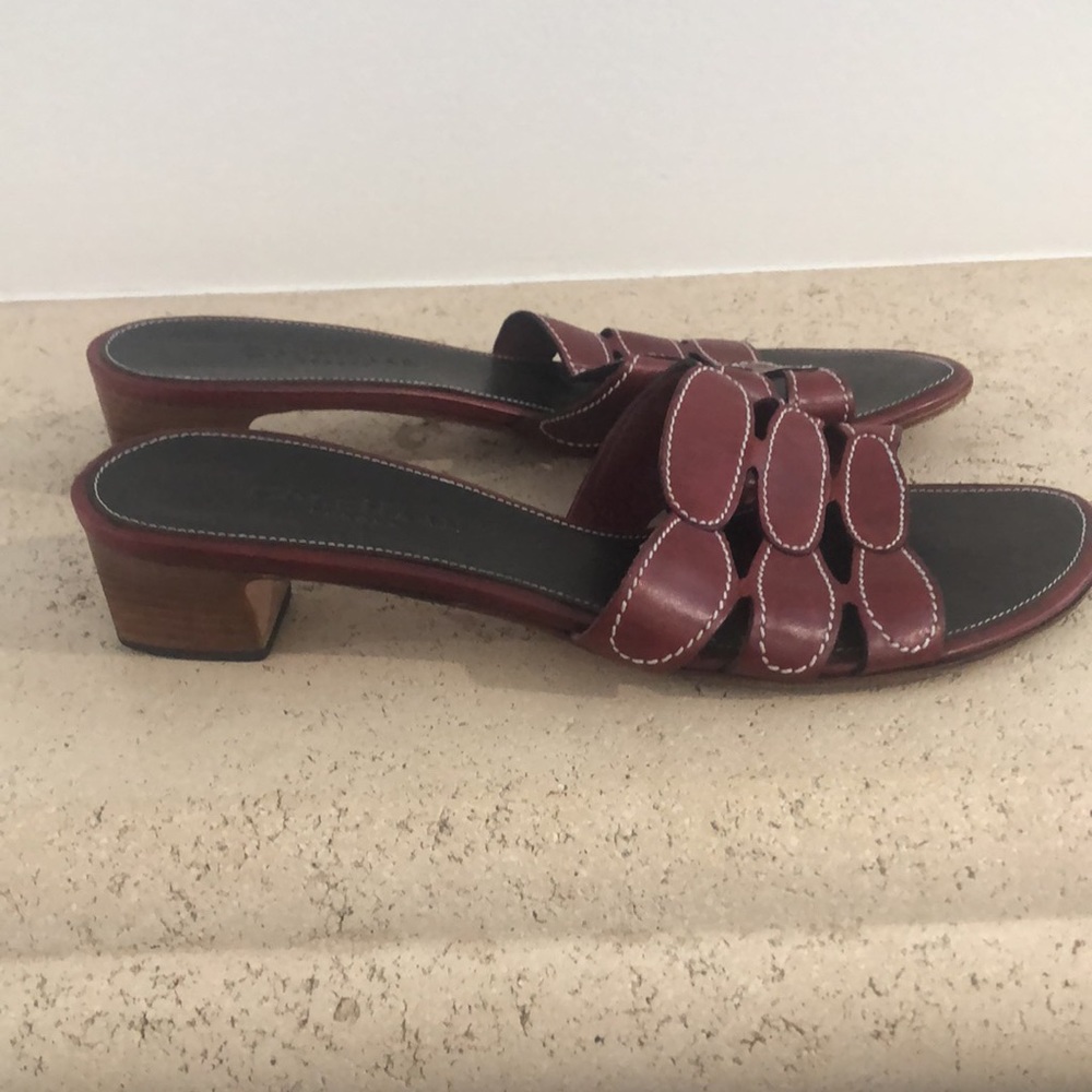 Coke Haan Ruby Leather Slides. Size 8.5 - image 2